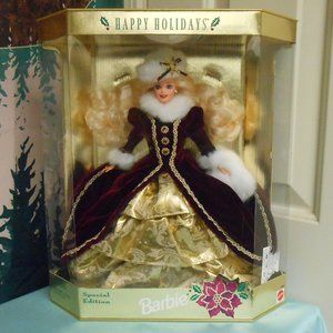 Barbie Happy Holidays Special Edition Doll 1996 Vintage Mattel Christmas New